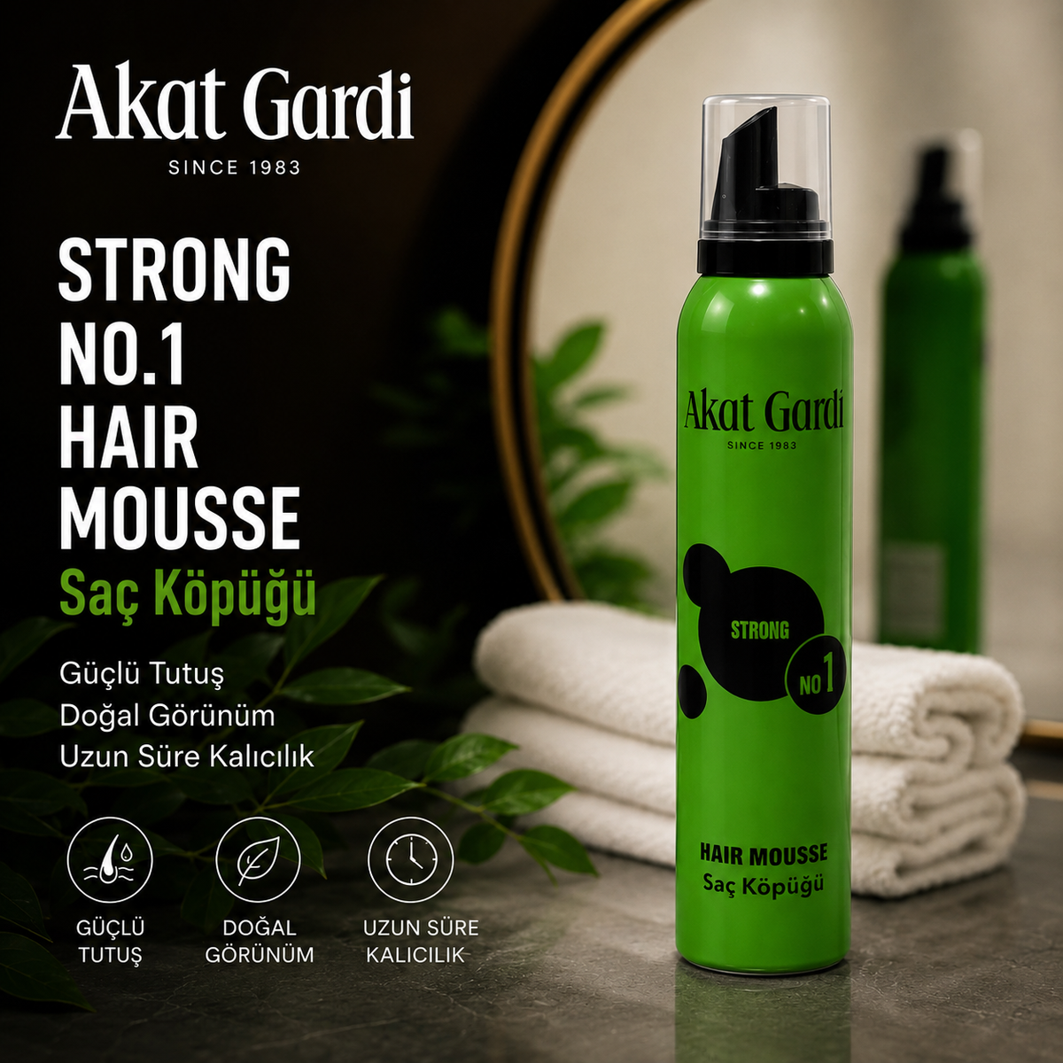 Akat Gardi No:1 storong Saç Köpüğü 200 ML