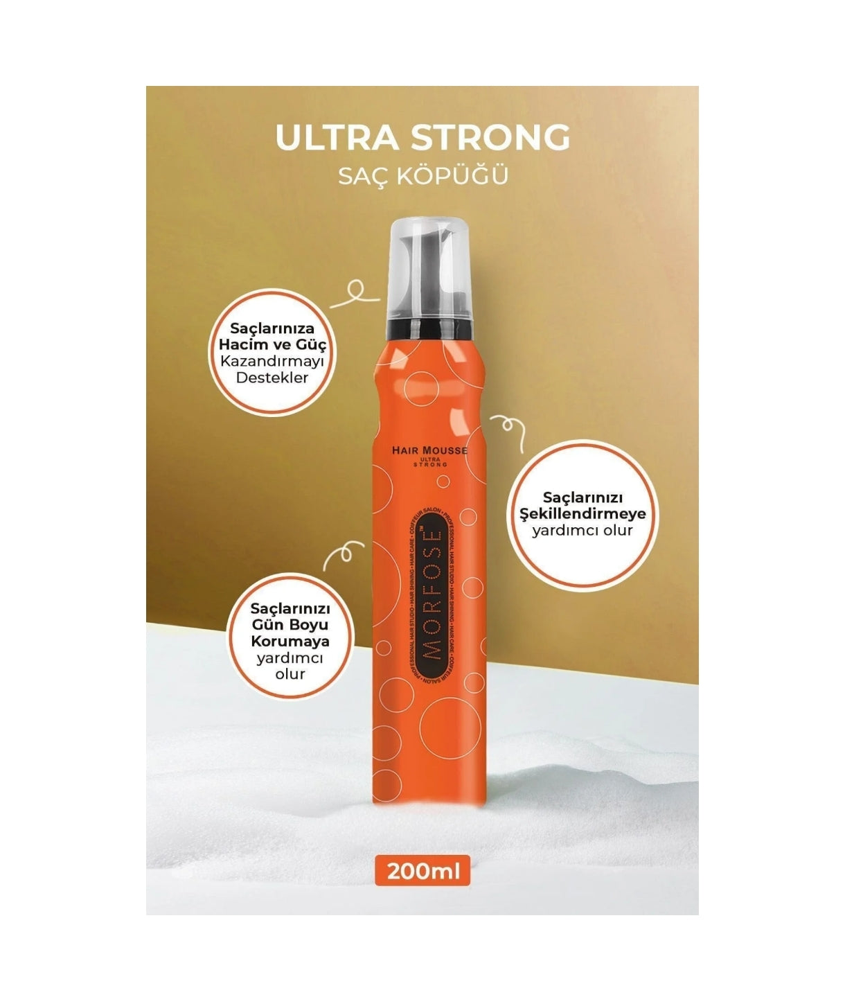 Morfose Ultra Strong Saç köpüğü 200ml