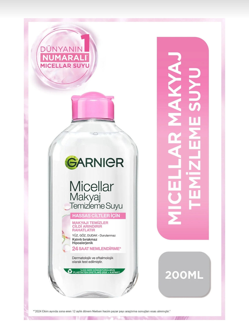 Garnier Micellar Makyaj Temizleme Suyu (200 ml) -Tek Dokunuşta Kusursuz Temizlik