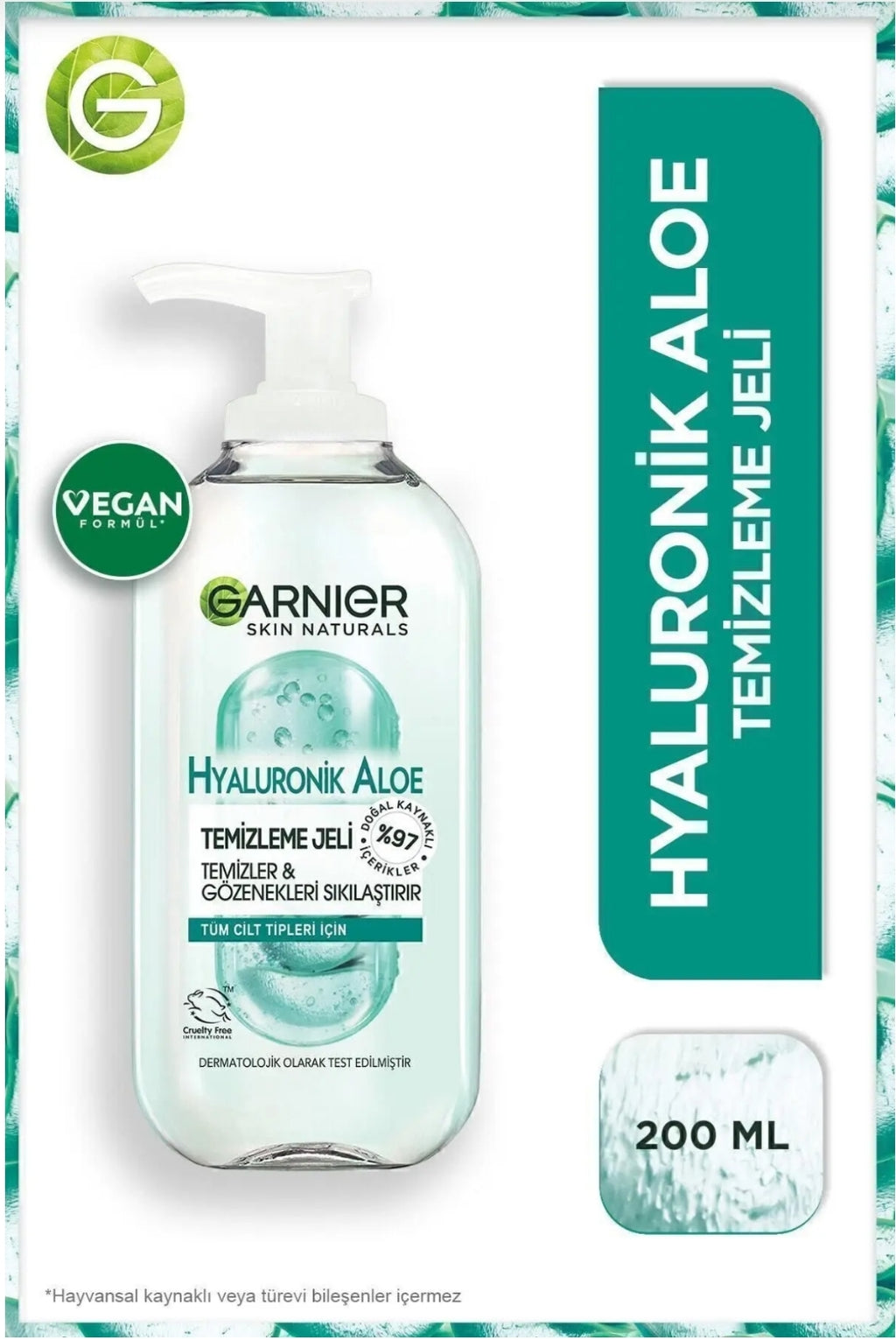 Garnier hyaluronik aloe temizleme jeli