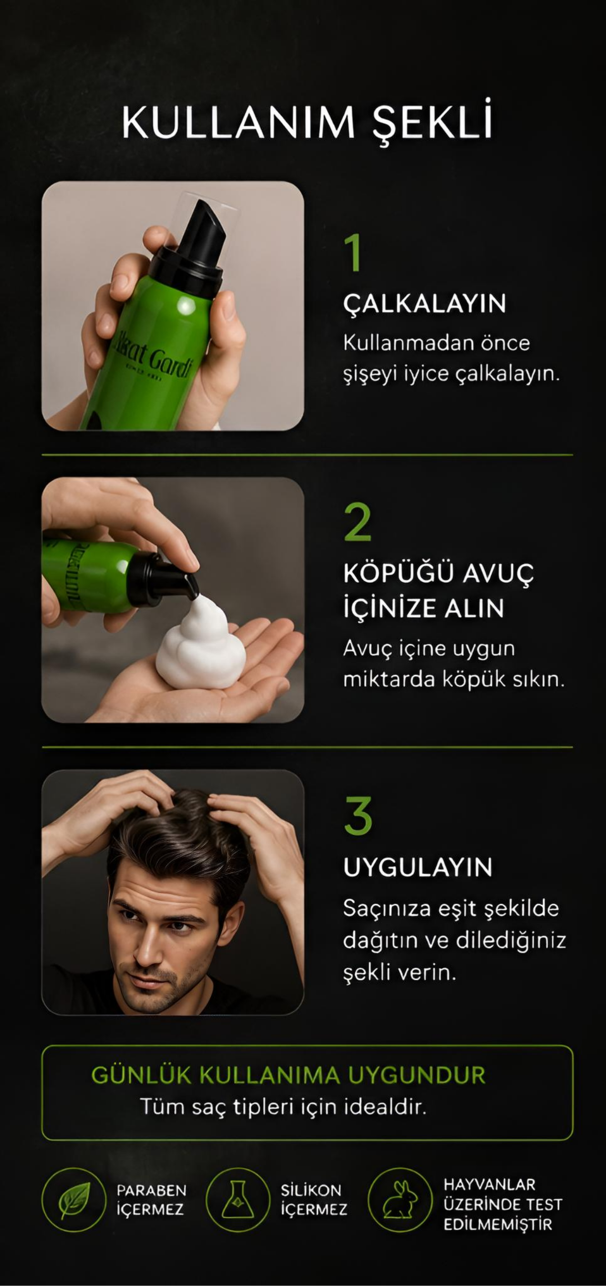 Akat Gardi No:1 storong Saç Köpüğü 200 ML